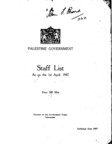 (331) Staff list as on the 1st April, 1947