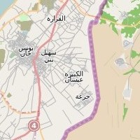 post offices in Palestine: area map for (1) Abssan