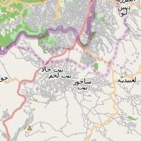post offices in Palestine: area map for (33) Bethlehem