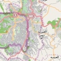 post offices in Palestine: area map