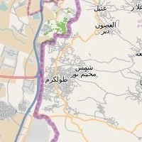 post offices in Palestine: area map for (104) Tulkarm
